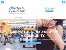 Tablet Screenshot of northgatehealthclub.com